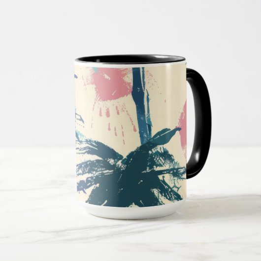 Palm Leaf Wasserglas Tasse (VorderseiteRechts)