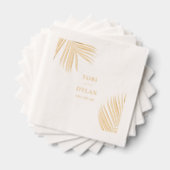 Palm Leaf Wedding Servietten Mit Folie (Insitu (Gestapelt))