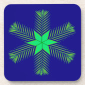 Palm Leaf Weihnachts-Untersetzer Getränkeuntersetzer (Vorderseite)