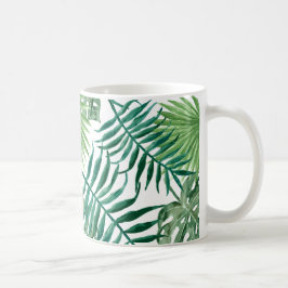 palm leafs mug aquarell tumblr kaffeetasse