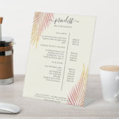 Palm Leafy Salon Preisliste Sockelschild (In SItu)