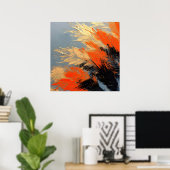 Palm Leaves – Abstract Tropical Motion Poster (Heimbüro)