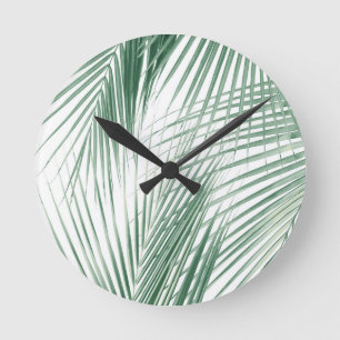 Palm Leaves Jungle Dream #1 #tropical #wall #decor Runde Wanduhr