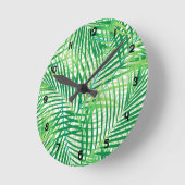 Palm leaves runde wanduhr (Winkel)