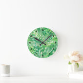 Palm leaves runde wanduhr (Zuhause)