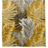 Palm leaves, Tropical, Botanical, Dschungel, Fores Duschvorhang (Vorderseite)