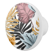 Palm leaves, Tropical, Botanical, Dschungel, Fores Keramikknauf (Rechts)