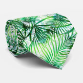 Palm leaves, Tropical, Botanical, Dschungel, Fores Krawatte (Gerollt)