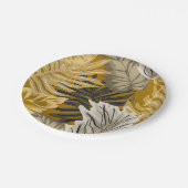 Palm leaves, Tropical, Botanical, Dschungel, Fores Pappteller (Schrägansicht)