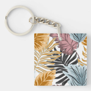 Palm leaves, Tropical, Botanical, Dschungel, Fores Schlüsselanhänger