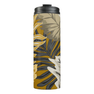 Palm leaves, Tropical, Botanical, Dschungel, Fores Thermosbecher