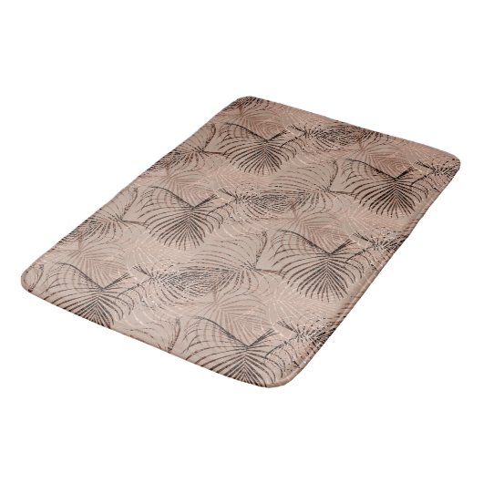 Palm Leo Animal Print Glam 1 Badematte (Schrägansicht)