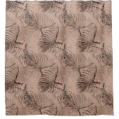 Palm Leo Animal Print Glam 1 Duschvorhang (Vorderseite)