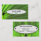 Palm Life | Green Palm Frontend mit Palm Tree Visitenkarte (Vorne/Hinten)