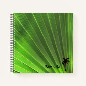 Palm Life Palm Green Frond Palm Tree Notizblock (Vorderseite)