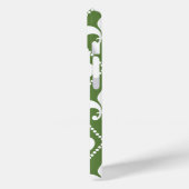 Palm-Lilie mit Monogramm Case-Mate iPhone Hülle (Rückseite / Links)