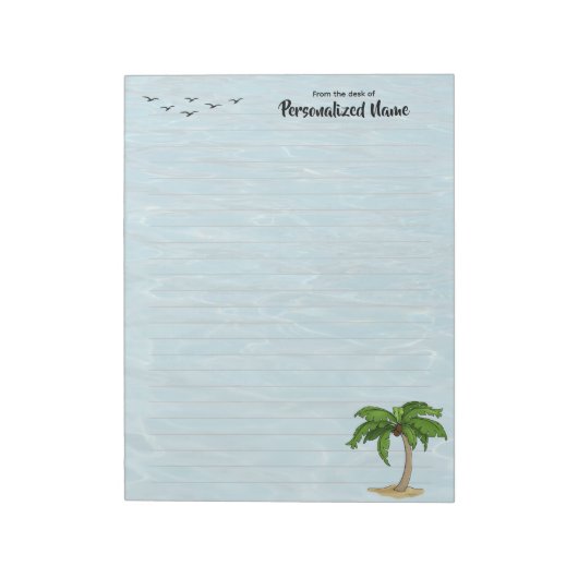 Palm Lined Notepad behalten Notizblock (Rotiert)