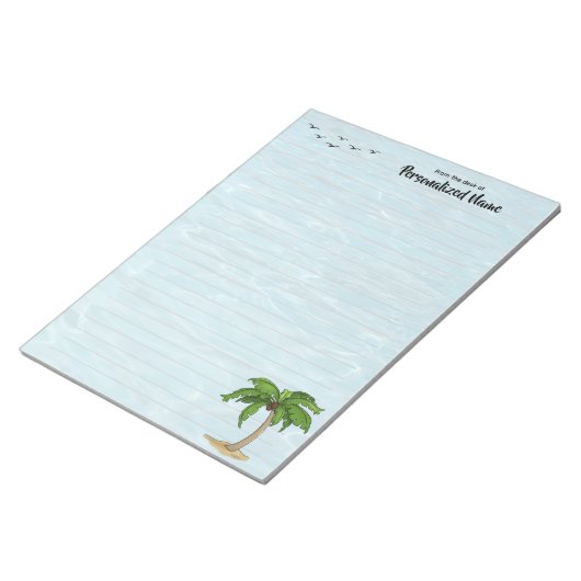 Palm Lined Notepad behalten Notizblock (angewinkelt)