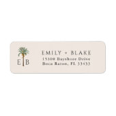 Palm Logo Tropical Monogram Personalized (Vorne)