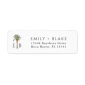 Palm Logo Tropical Monogram Personalized (Vorne)