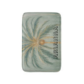 Palm Majestät: Single Palm Tree Design Badematte (Vorderseite Vertikal)