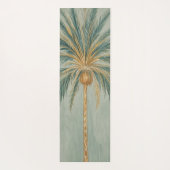 Palm Majestät: Single Palm Tree Design Yogamatte (Rückseite)