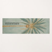 Palm Majestät: Single Palm Tree Design Yogamatte (Vorderseite (Horizontal))