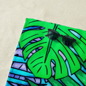 Palm & Monstera Blätter Greenleaf Strandtuch (Beispiel)