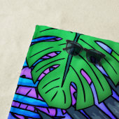 Palm & Monstera Blätter Miami Strandtuch (Beispiel)