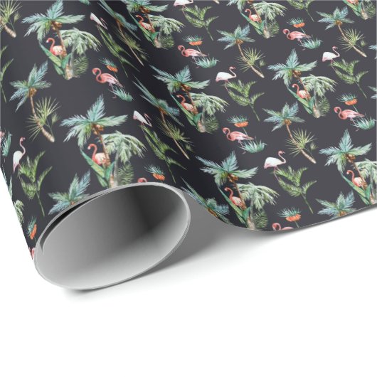 Palm-Muster Geschenkpapier (Rolleneckpunkt)