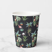 Palm-Muster Pappbecher (Rückseite)