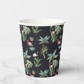 Palm-Muster Pappbecher (Vorderseite)