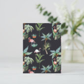 Palm-Muster Postkarte (Stehend Vorderseite)