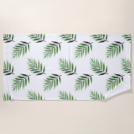 Palm-Muster Strandtuch (Vorderseite)