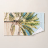 Palm Ocean Beach Dream #1 #travel #wall #art Badhandtuch Set (Handtuch)