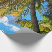 Palm Paradise Blue Sky Sunshine Geschenkpapier (Ecke)