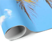 Palm Paradise Blue Sky Sunshine Geschenkpapier (Rolleneckpunkt)