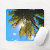 Palm Paradise Blue Sky Sunshine Mousepad (Mit Mouse)