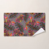 Palm Paradise Grau Badhandtuch Set (Handtuch)