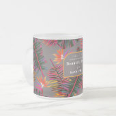 Palm Paradise Gray Mattglastasse (Vorderseite Links)