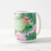 Palm Paradise Pink Kaffeetasse (VorderseiteRechts)