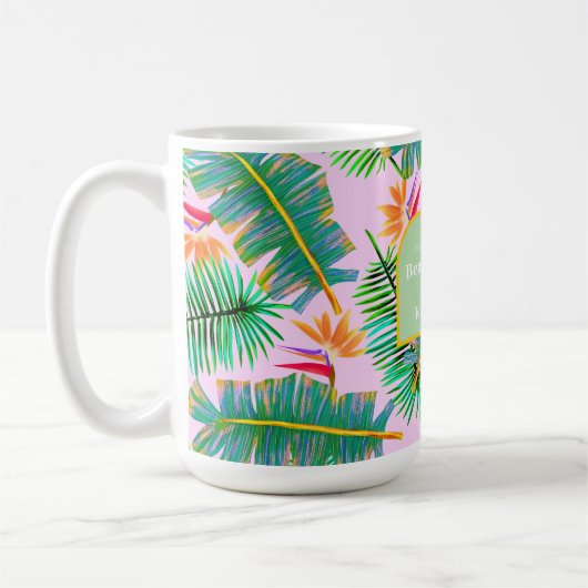 Palm Paradise Pink Kaffeetasse (Links)