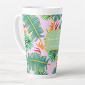 Palm Paradise Pink Milchtasse (Linke Ecke)