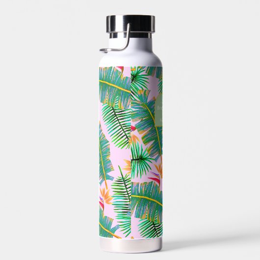 Palm Paradise Pink Trinkflasche (Rechts)