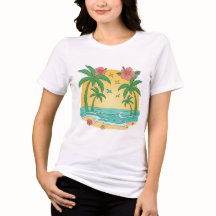 Palm Paradise – T-Shirt für Frauen für einen tropi