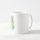 Palm Paradise Tropical Beach Mug Kaffeetasse (VorderseiteRechts)
