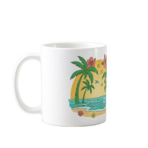 Palm Paradise Tropischer Strandbecher