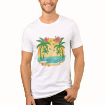 Palm Paradise – Tropisches Sommer-T-Shirt für Männ