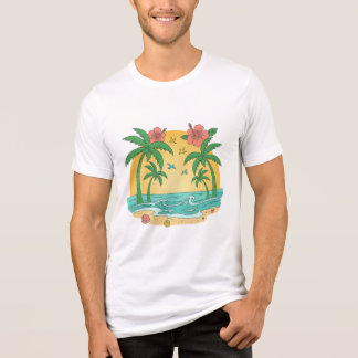 Palm Paradise – Tropisches Sommer-T-Shirt für Männ Tri-Blend Shirt