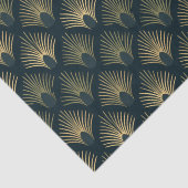 Palm-Pfau-Art-Deco-Tissue-Papier für Schiffe und G Seidenpapier (Detail)